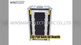 ESD PCB Rack Stores 50 Boards 10mm Pitch