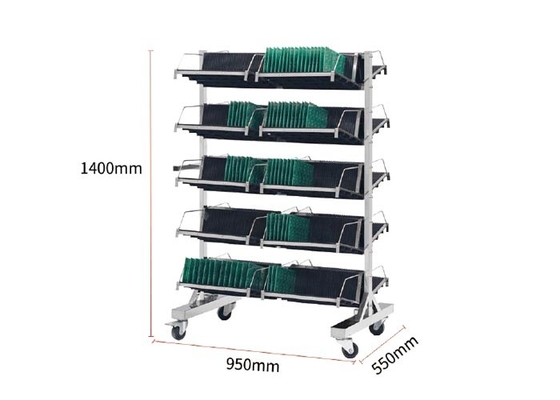 سبد ذخیره سازی سینی pCB رک مجله ESD SMT 210 میلی متری اسلات
