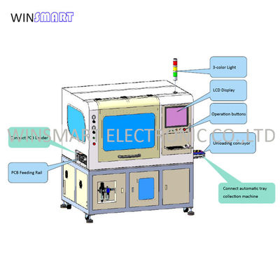 میز دوگانه دوگوشه کامل خودکار جدا کننده PCB دستگاه سینی جدا کننده