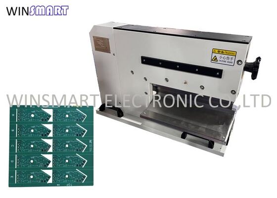 قیمت خوب برش‌دهنده PCB LED آلومینیومی با تنش کمتر از ۳۰۰ میکرومتر، تیغه خطی ۴۰۰ میلی‌متری جداکننده PCB online