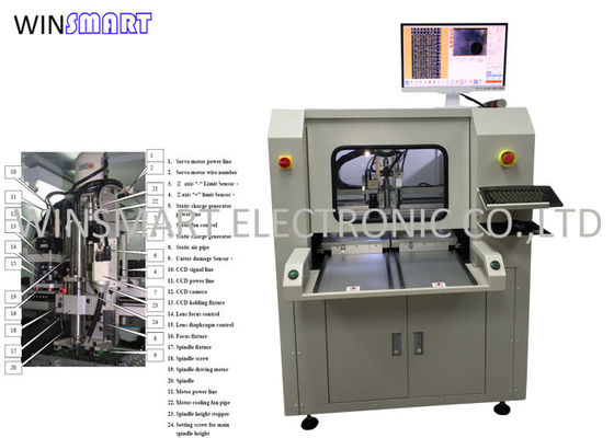 قیمت خوب 60000RPM اسپیندل PCB جدا کننده ماشین ، دستگاه نیمه اتوماتیک PCB Depaneling آنلاین