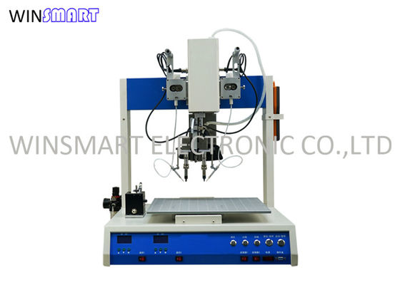 قیمت خوب دستگاه لحیم کاری رباتیک 2 هد PCB 4 محور با 1 جدول آنلاین