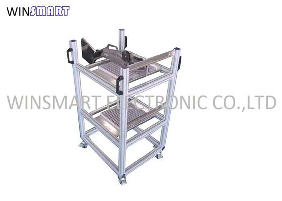 قیمت خوب انواع تغذیه کننده SMT آلیاژ آلومینیوم ESD جهانی SMT Feeder Cart برای خط SMT آنلاین